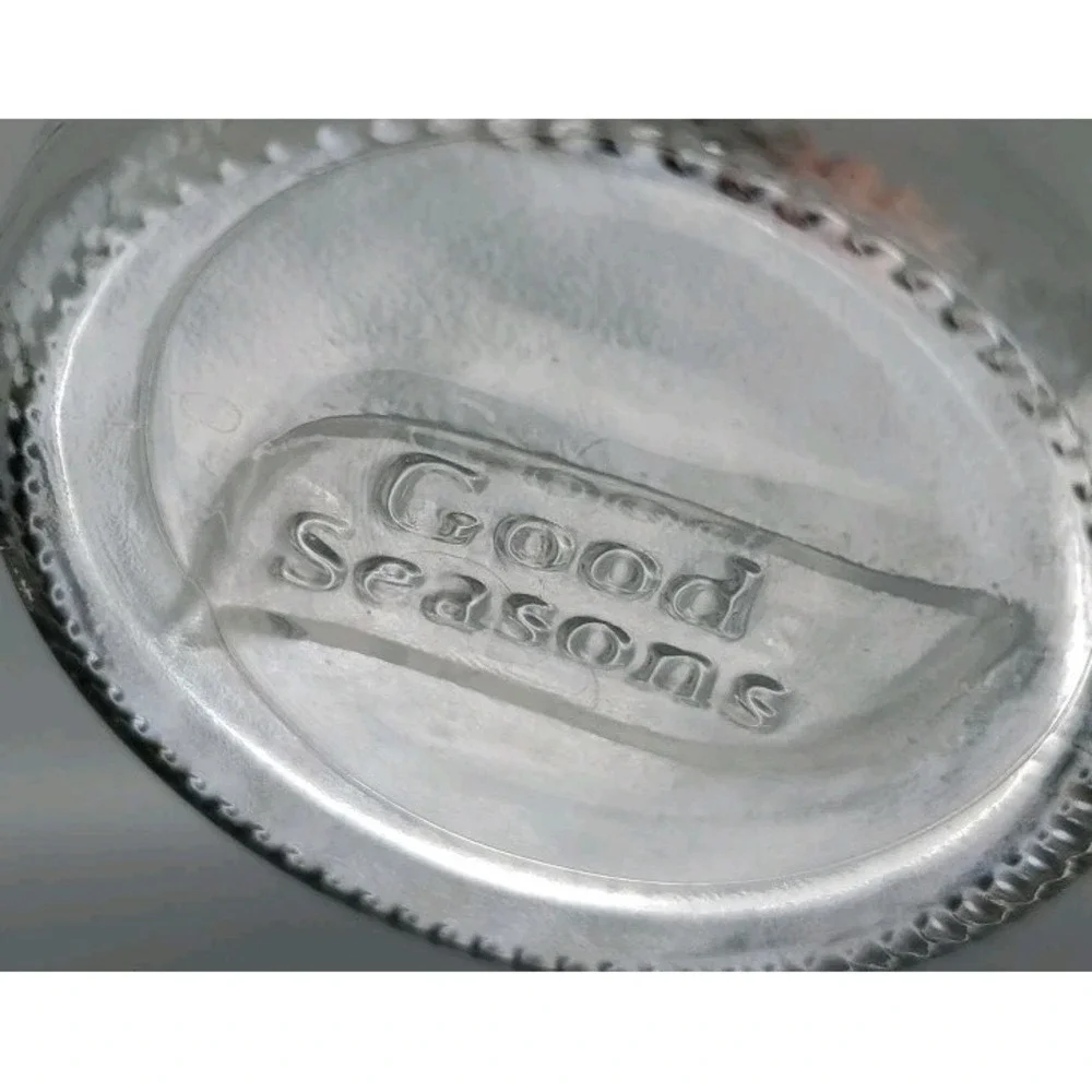 Good Seasons‎ Glass Cruet with Markings For Oil Vinegar Water and Top